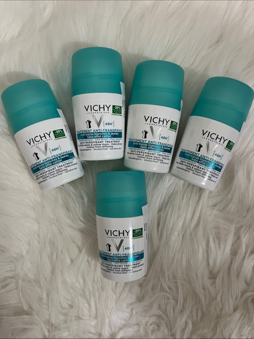 Vichy Antiperspirant Roll-On Set - Teal & White